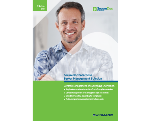 SecureDoc Enterprise Server Management Solution