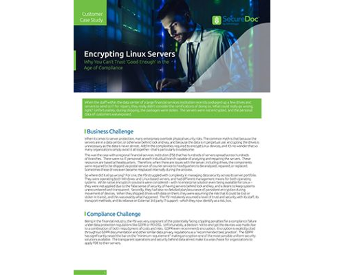 Linux Server Encryption-BFSI