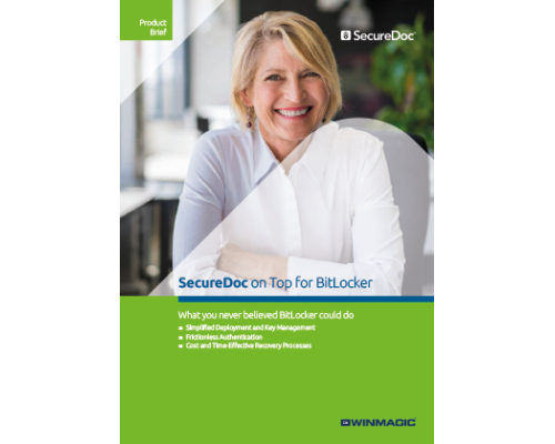 SecureDoc on Top for BitLocker