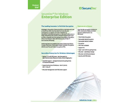SecureDoc™ for Windows: Enterprise Edition