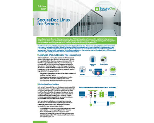 SecureDoc Linux for Servers