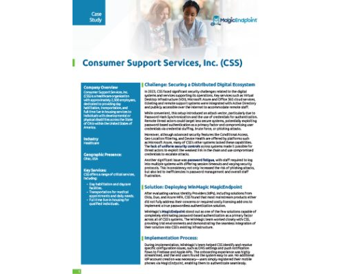 MagicEndpoint Case Study Consumer Support Services